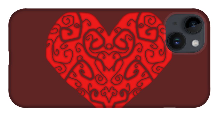Heart Swirls - Phone Case