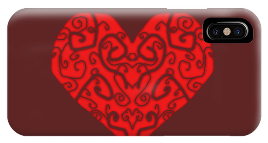 Heart Swirls - Phone Case