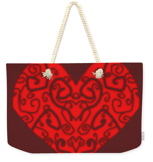 Heart Swirls - Weekender Tote Bag