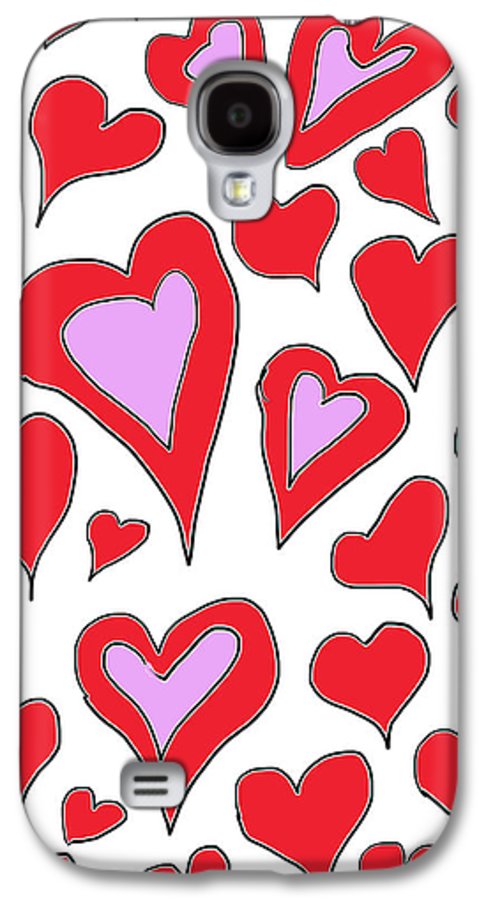 Hearts Drawing - Phone Case