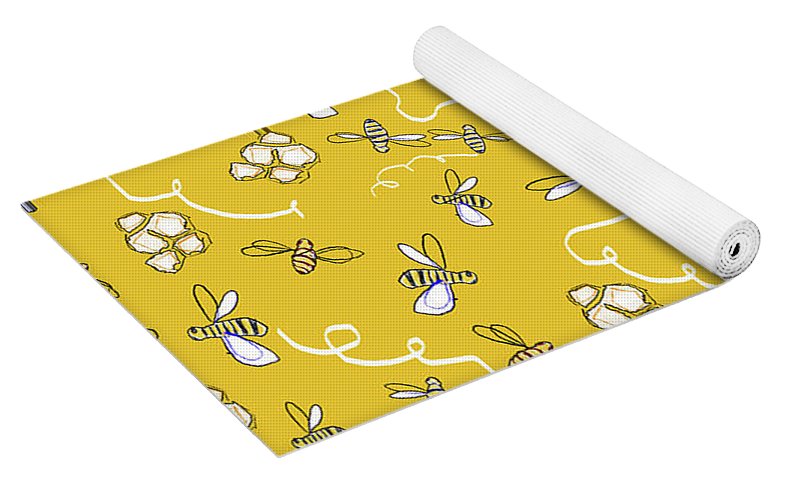 Honey Bees - Yoga Mat