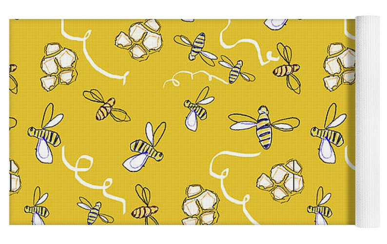 Honey Bees - Yoga Mat