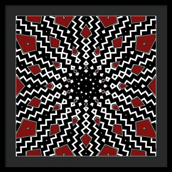 Hyperspace Kaleidoscope - Framed Print