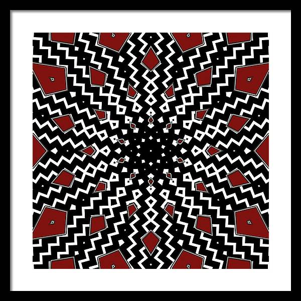 Hyperspace Kaleidoscope - Framed Print