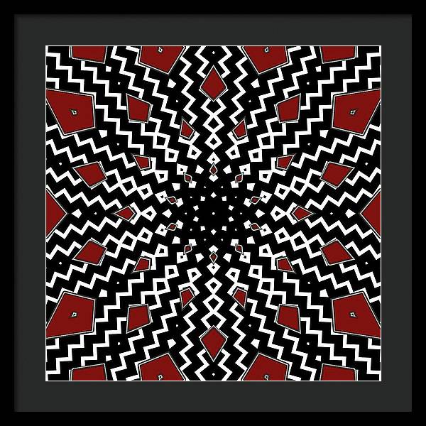 Hyperspace Kaleidoscope - Framed Print