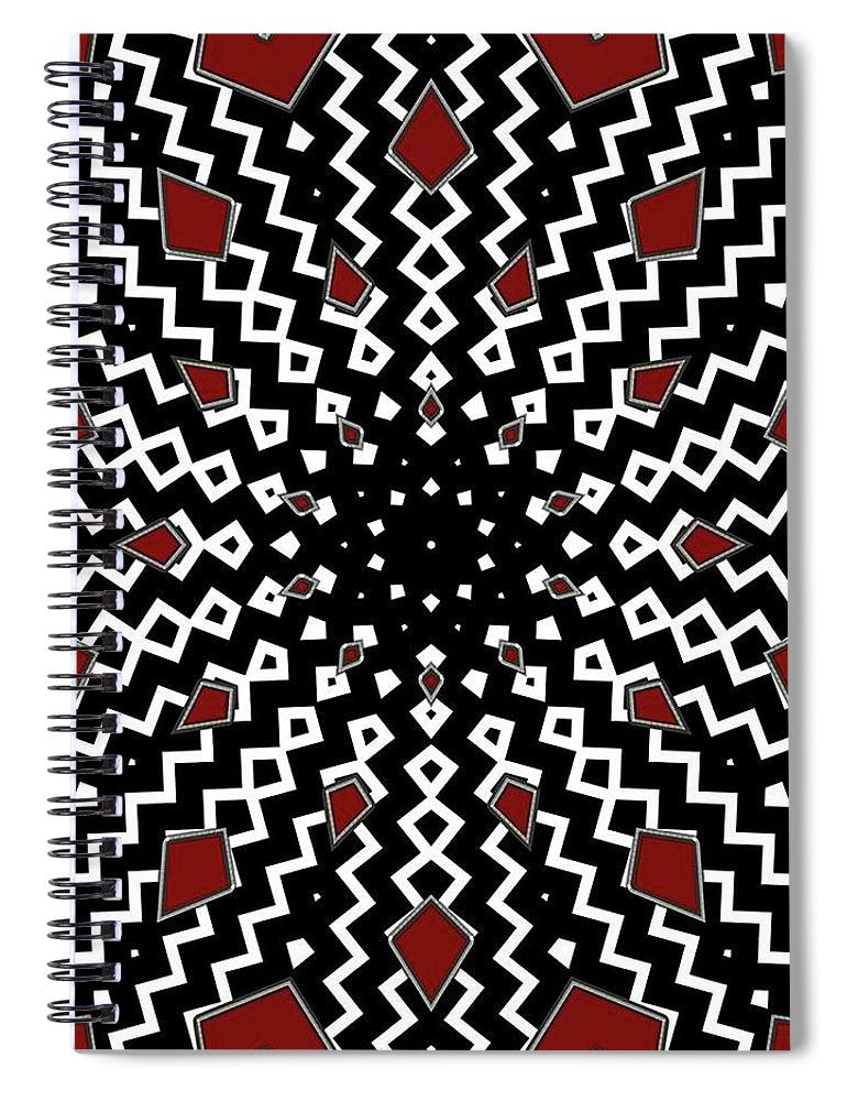 Hyperspace Kaleidoscope - Spiral Notebook
