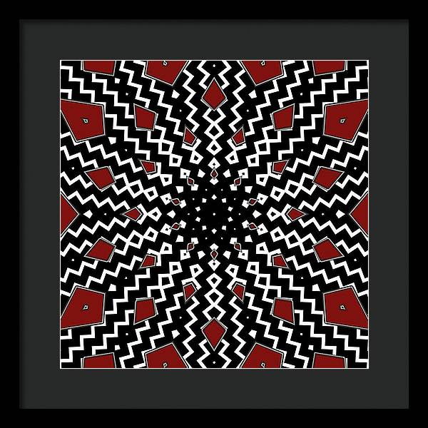Hyperspace Kaleidoscope - Framed Print