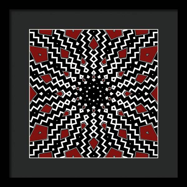 Hyperspace Kaleidoscope - Framed Print