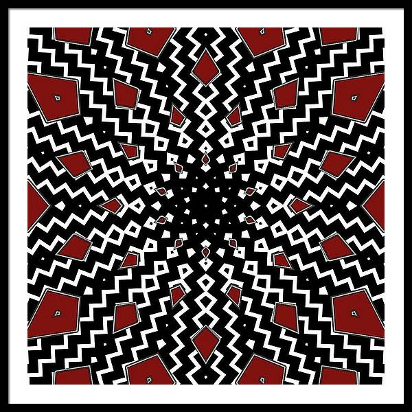 Hyperspace Kaleidoscope - Framed Print