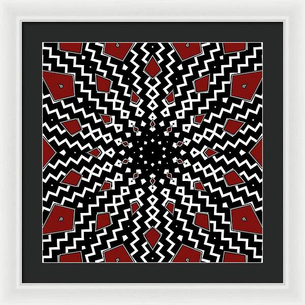 Hyperspace Kaleidoscope - Framed Print