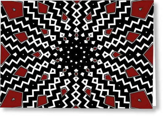 Hyperspace Kaleidoscope - Greeting Card