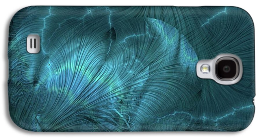 I gOt Memories Blue Metallic Abstract - Phone Case