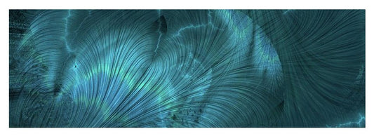 I gOt Memories Blue Metallic Abstract - Yoga Mat