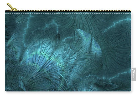 I gOt Memories Blue Metallic Abstract - Carry-All Pouch