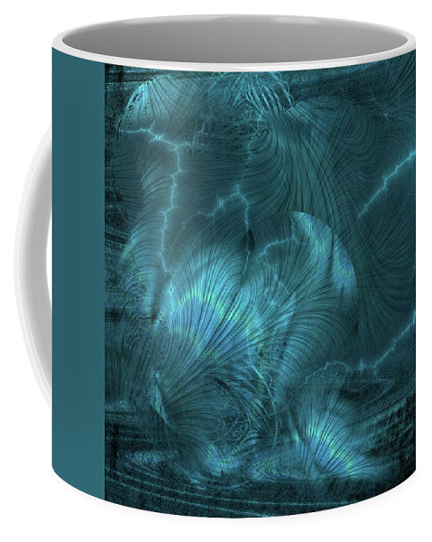 I gOt Memories Blue Metallic Abstract - Mug