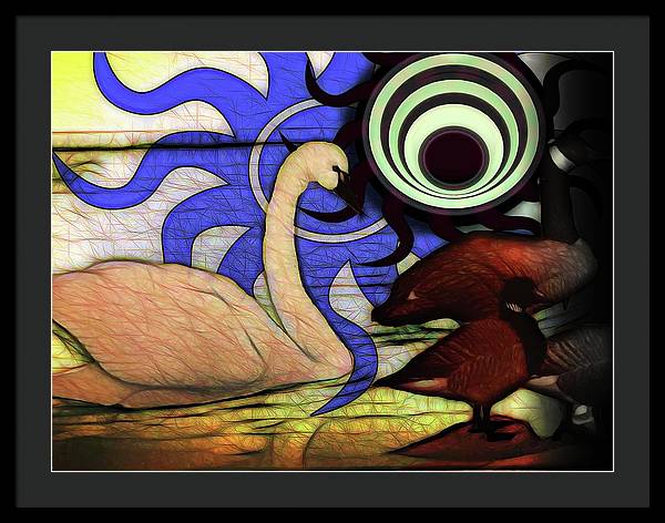 I Thought It Was a Swan - Framed Print