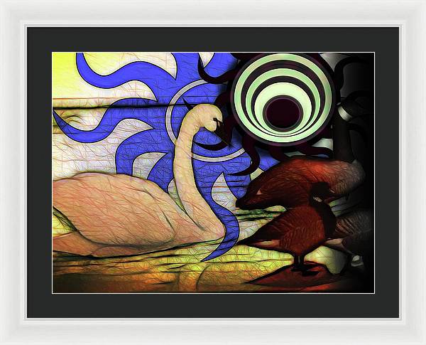 I Thought It Was a Swan - Framed Print