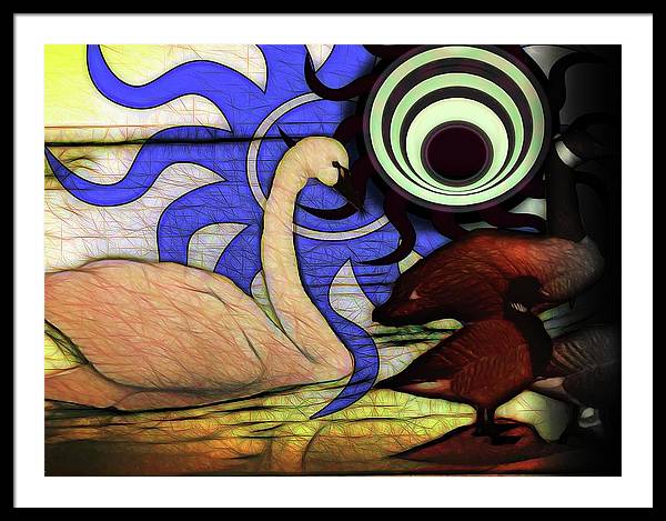 I Thought It Was a Swan - Framed Print