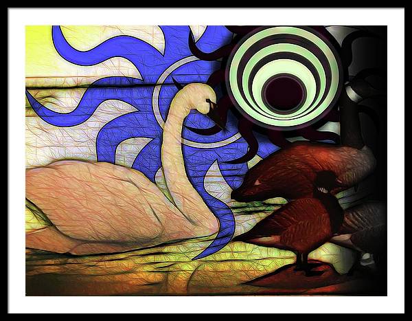 I Thought It Was a Swan - Framed Print