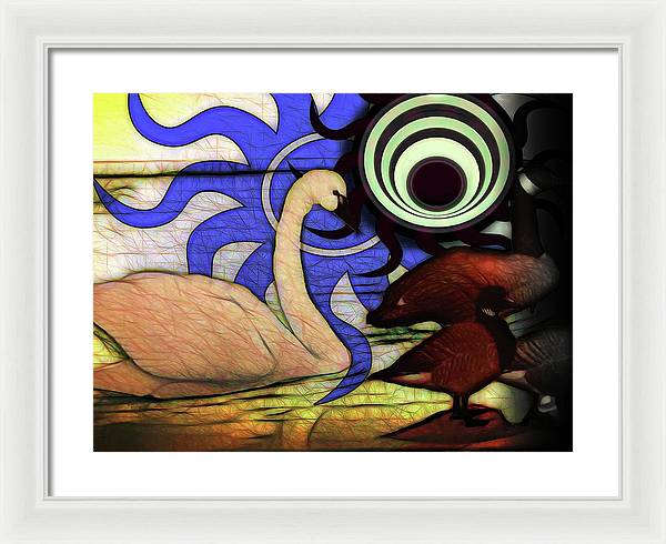 I Thought It Was a Swan - Framed Print