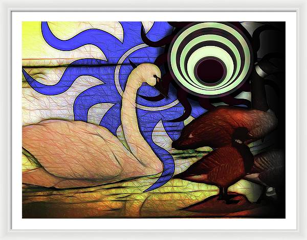 I Thought It Was a Swan - Framed Print