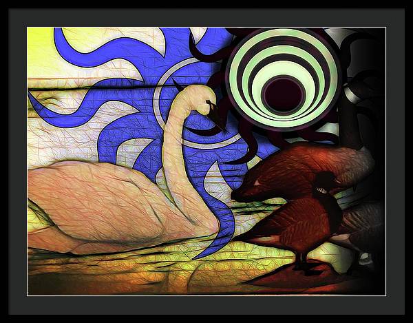 I Thought It Was a Swan - Framed Print