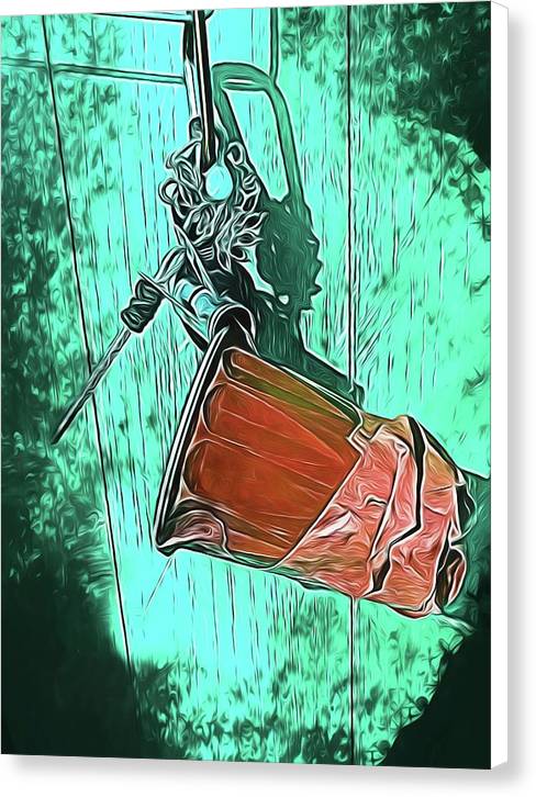 Image of A Handmade Record Player - Canvas Print