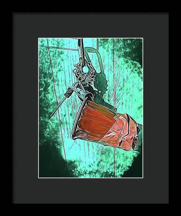 Image of A Handmade Record Player - Framed Print