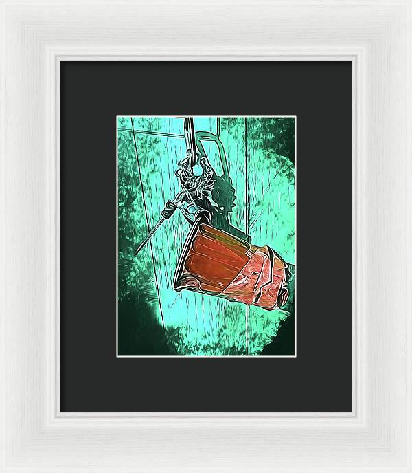 Image of A Handmade Record Player - Framed Print