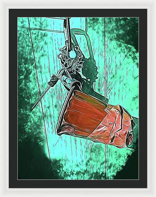 Image of A Handmade Record Player - Framed Print