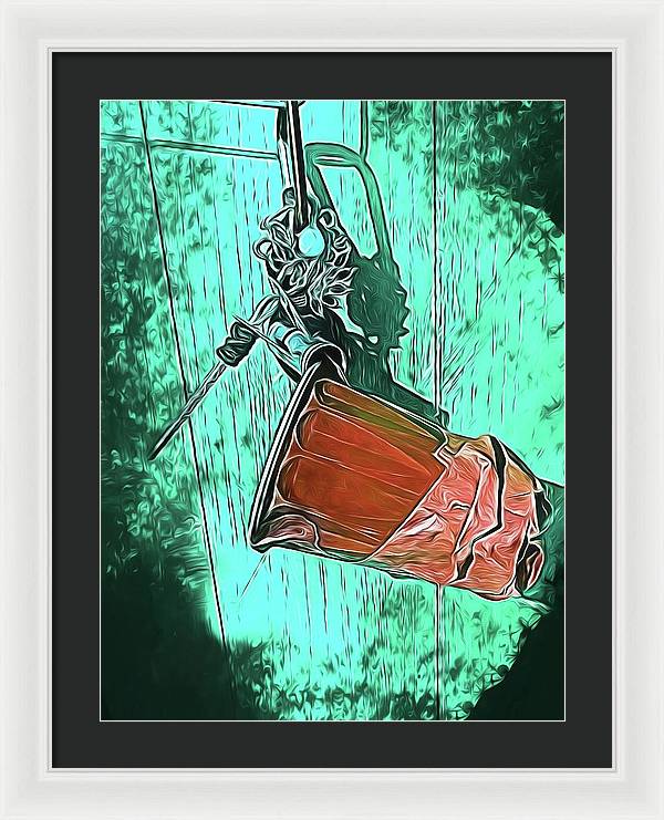 Image of A Handmade Record Player - Framed Print