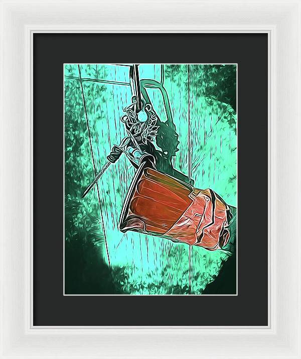 Image of A Handmade Record Player - Framed Print