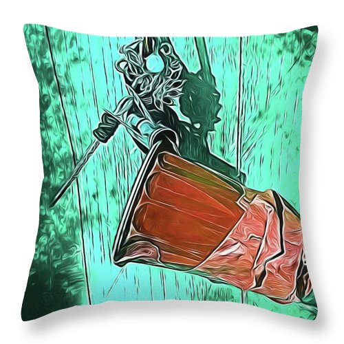 Image of A Handmade Record Player - Throw Pillow