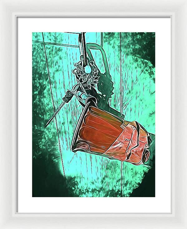 Image of A Handmade Record Player - Framed Print