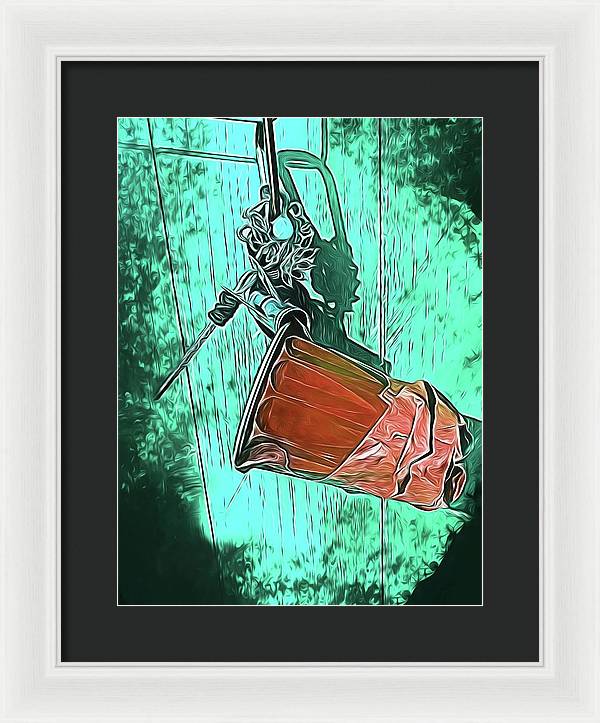 Image of A Handmade Record Player - Framed Print