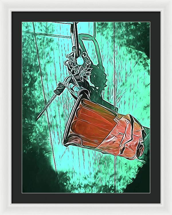 Image of A Handmade Record Player - Framed Print