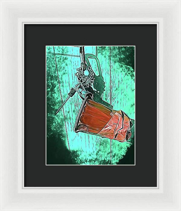 Image of A Handmade Record Player - Framed Print