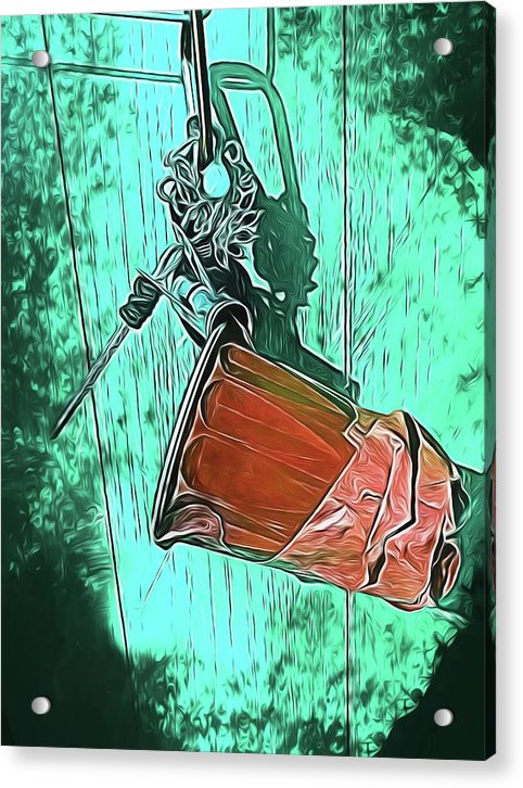 Image of A Handmade Record Player - Acrylic Print