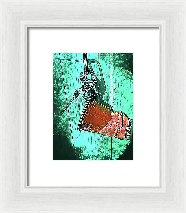 Image of A Handmade Record Player - Framed Print