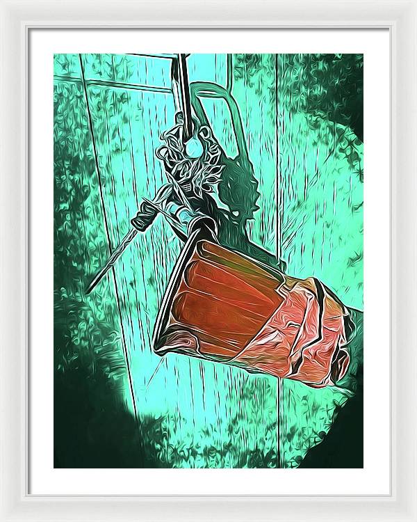 Image of A Handmade Record Player - Framed Print