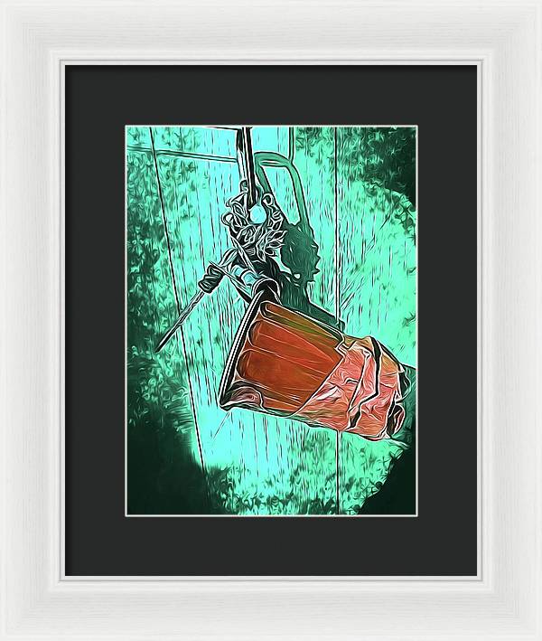Image of A Handmade Record Player - Framed Print