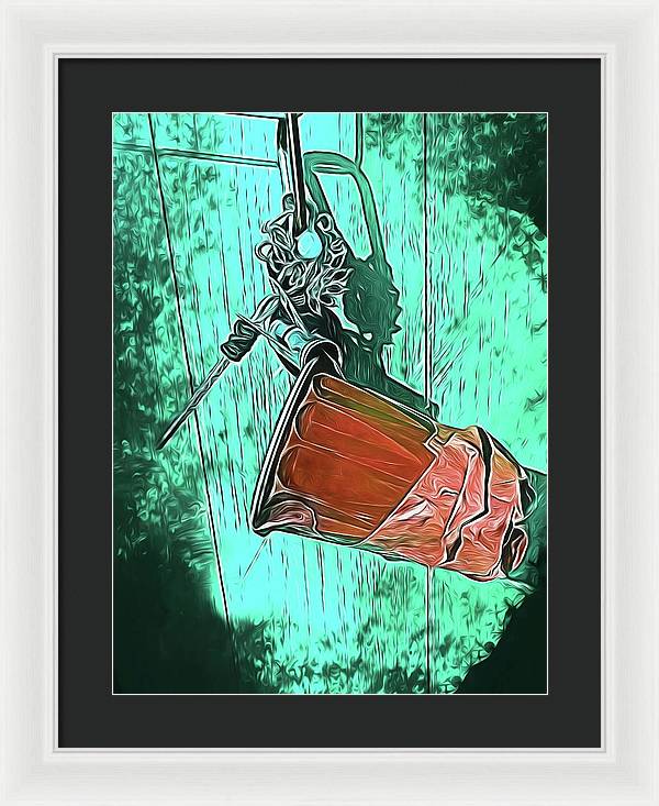Image of A Handmade Record Player - Framed Print