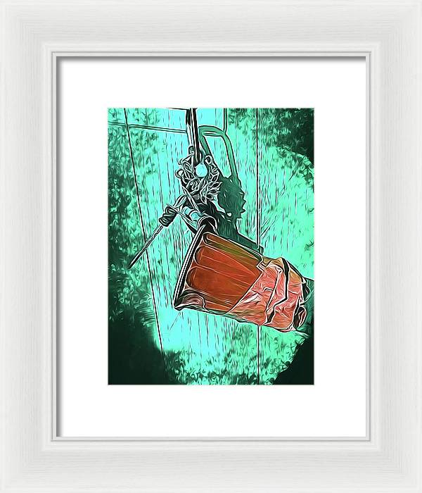 Image of A Handmade Record Player - Framed Print