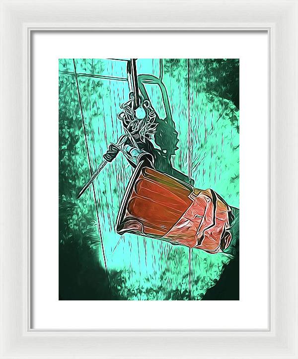 Image of A Handmade Record Player - Framed Print
