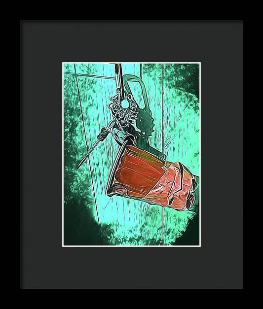 Image of A Handmade Record Player - Framed Print