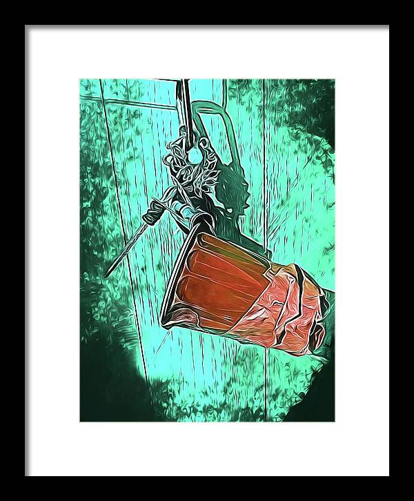 Image of A Handmade Record Player - Framed Print