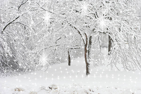 Incandescent and Florescent Winter - Art Print