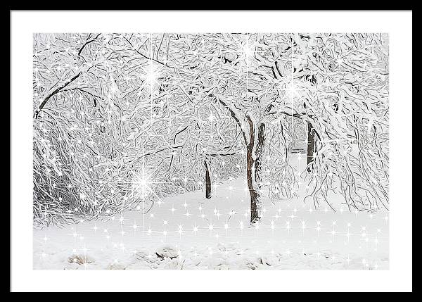 Incandescent and Florescent Winter - Framed Print