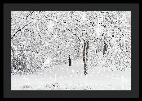 Incandescent and Florescent Winter - Framed Print