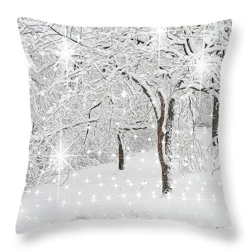 Incandescent and Florescent Winter - Throw Pillow